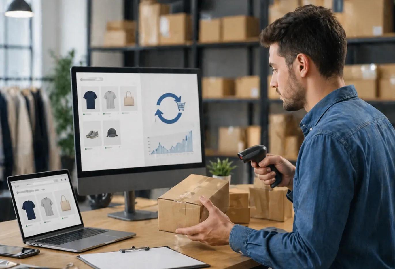 Sincronización en tiempo real entre inventarios y e-commerce