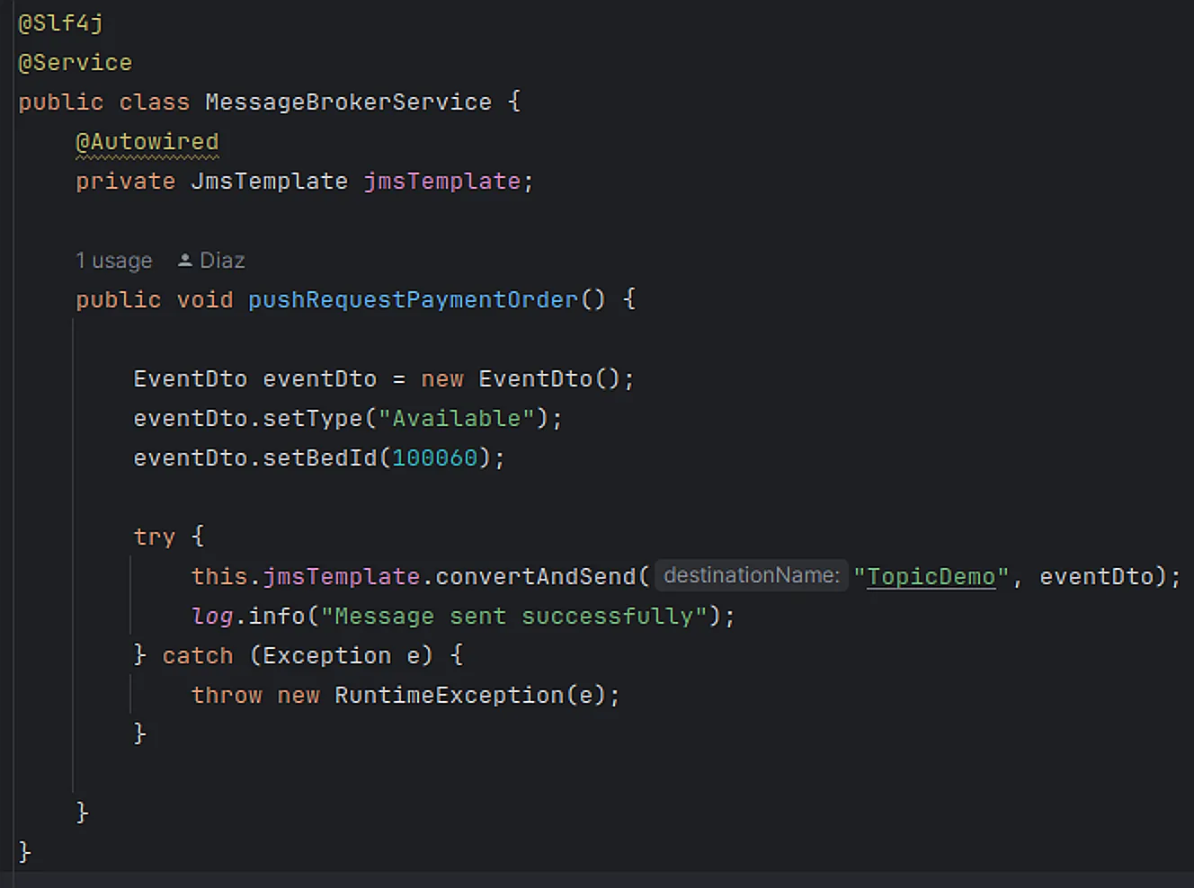 Programación para Encolar Mensajes en ActiveMQ Artemis